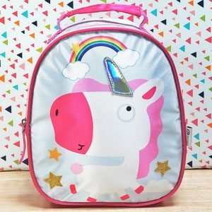 Back to School Quest All Over Unicorn Print Fantasy 10" x 8.5" x 4" Lunch Bag